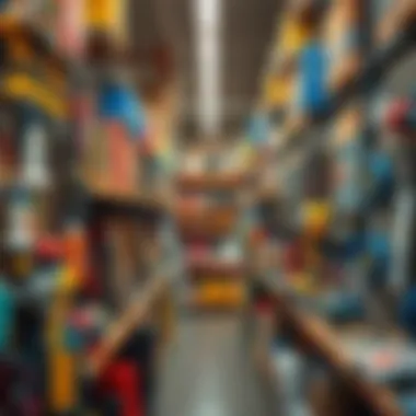 Aisles of Tools and Materials Aisles filled with various tools and materials for home projects