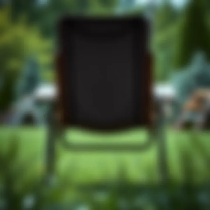 Understanding Ergonomics in Lawn Chairs Ergonomic lawn chair design showcasing comfort features