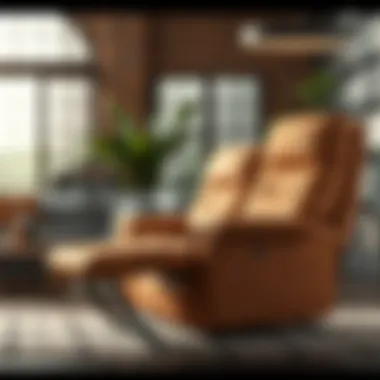 Diverse materials used in single recliners