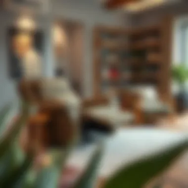 Single recliner integrated into a stylish living space