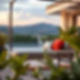 Luxurious Deep Bench Cushion on a Modern Patio Luxurious deep bench cushion on a modern patio