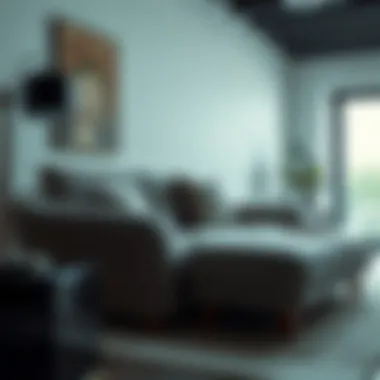 An ergonomic sofabed designed for modern living spaces.