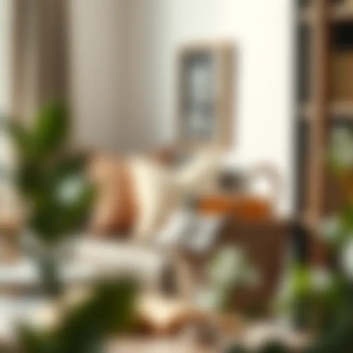 Chic Magazine Basket in a Cozy Reading Nook Cozy reading nook featuring a chic magazine basket