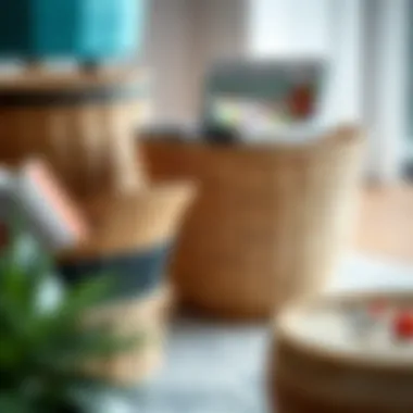 Contemporary Materials for Magazine Baskets Variety of materials used in contemporary magazine baskets