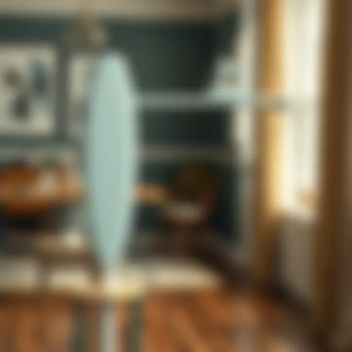 Comparison between tall ironing boards and standard models