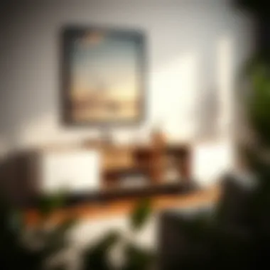 Stylish sectional view of a console table with expandable features