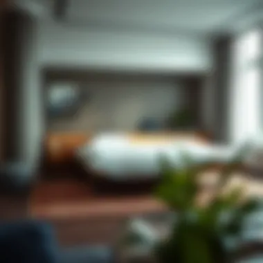 Stylish folded sofa bed fully extended for sleeping