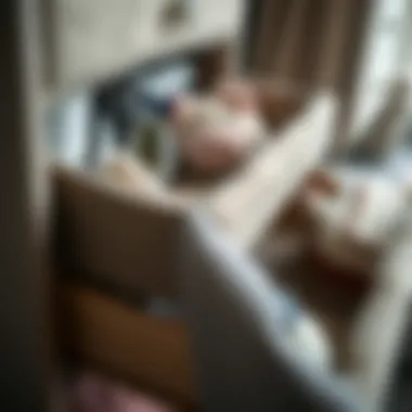 Maximized Storage in Fabric Dresser Organized interior of a three drawer fabric dresser