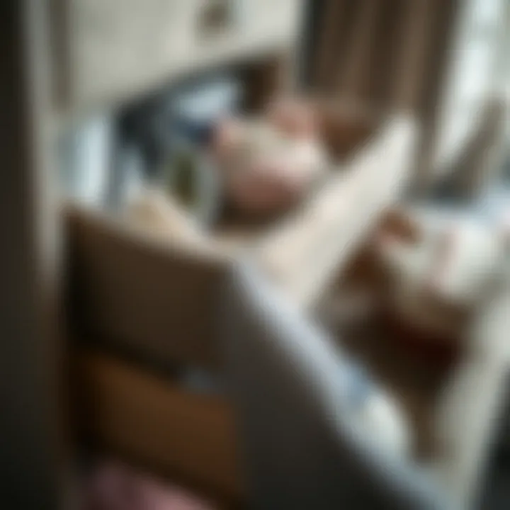 Maximized Storage in Fabric Dresser Organized interior of a three drawer fabric dresser