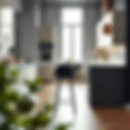 Stylish Trent Austin Design bar stool in a modern kitchen setting.