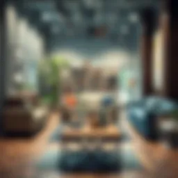 Visual representation of flexible payment options for furniture