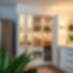 Pantry cupboard showcasing optimal depth for storage