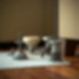 Various styles of screw-in feet for furniture, showcasing design diversity
