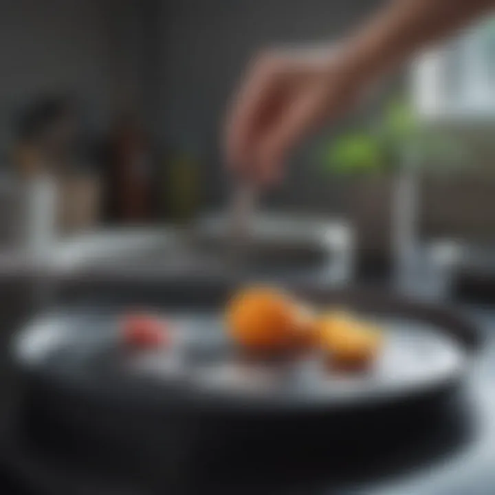 Caring for and maintaining a round plastic tray