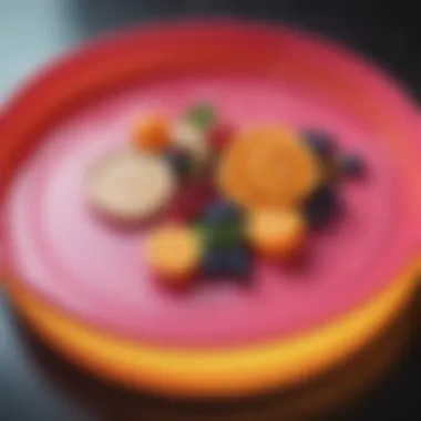 Vibrant Round Plastic Tray Stylish round plastic tray in vibrant colors