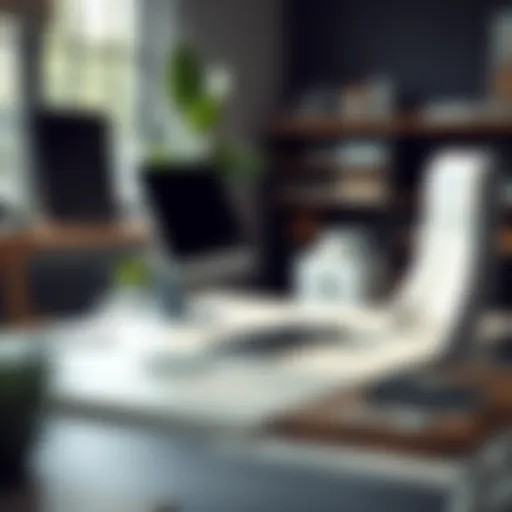 Adjustable desk showcasing ergonomic design