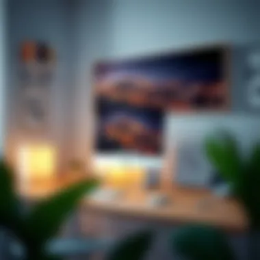 Stylish workspace featuring Wayfair adjustable desk