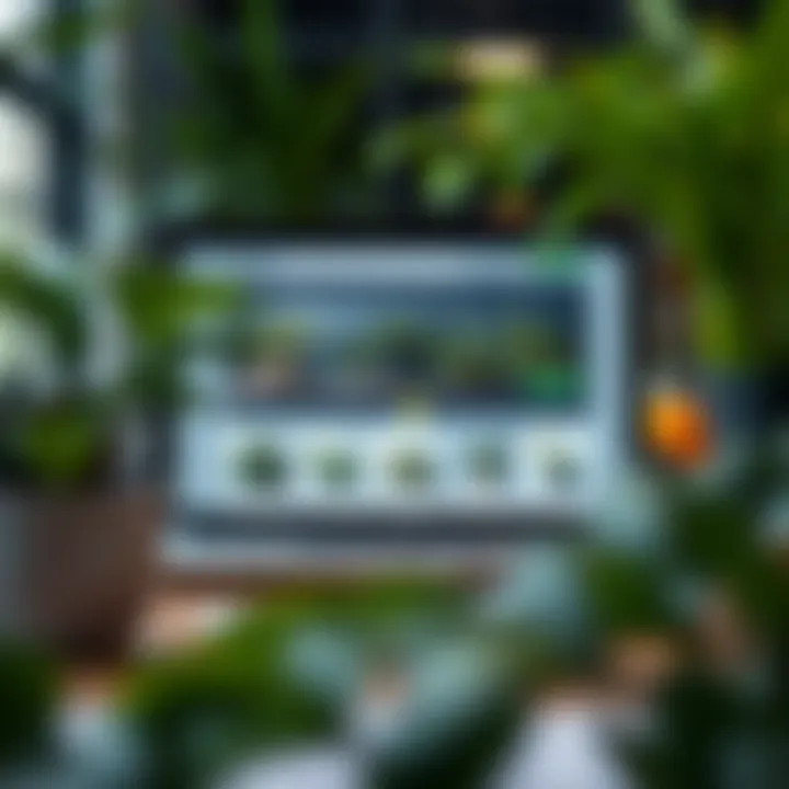 An online shopping interface displaying live plants for sale