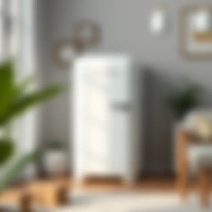 Aesthetic Harmony: White Mini Fridge in Contemporary Decor Aesthetic appeal of a white mini fridge in a contemporary decor