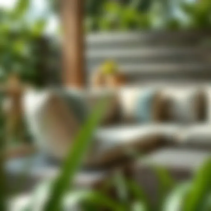 Eco-friendly materials for outdoor wicker cushions