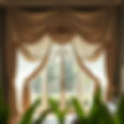 Elegant drapery enhancing a spacious front window